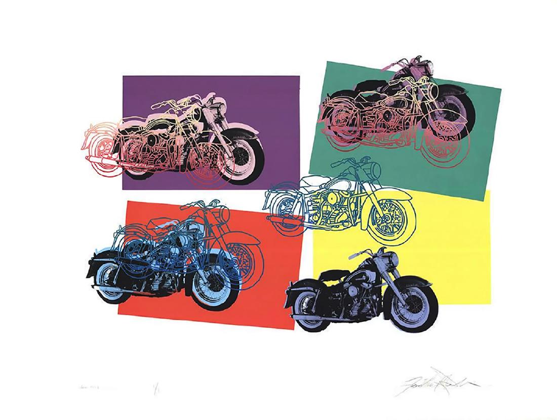 HARLEY-DAVIDSON' - Friedbert Renbaum Substantial H/S: 138413 - Friedbert Renbaum was born in 1954 and studied first at the Western Technical School and then at the Ontario College of Art. The artist works in a variety of media, including water-colours, a