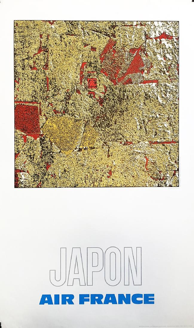 "AIR FRANCE" - Rare 1971 'Japan' Lithograph feat. (1 of 4)