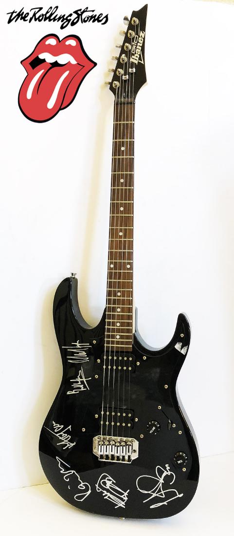 "The ROLLING STONES" - Ibanez Elec. Guitar signed by: 138188 - "The Rolling Stones" have been playing great Rock N' Roll since 1962! That's 56 years of music! It's just unheard of - making anything and everything signed by these band members highly colle