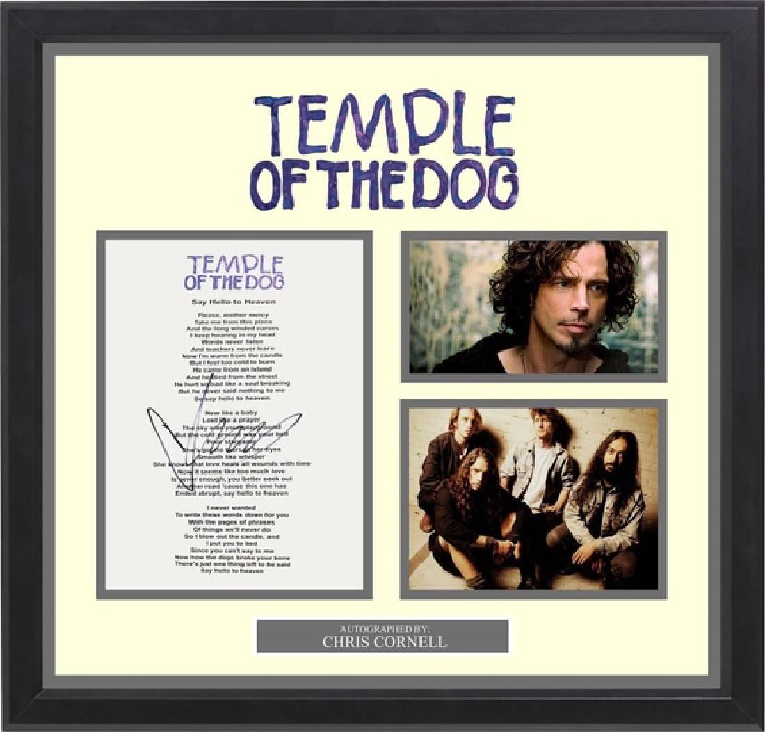 Temple of The Dog Signed Lyrics Say Hello To Heaven (1 of 1)