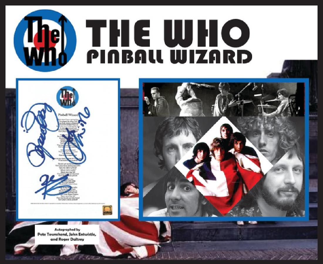 Who Pinball Wizard Signed Lyrics (1 of 1)