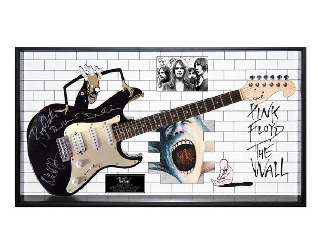 Pink Floyd Signed and Framed Guitar The Wall (1 of 1)