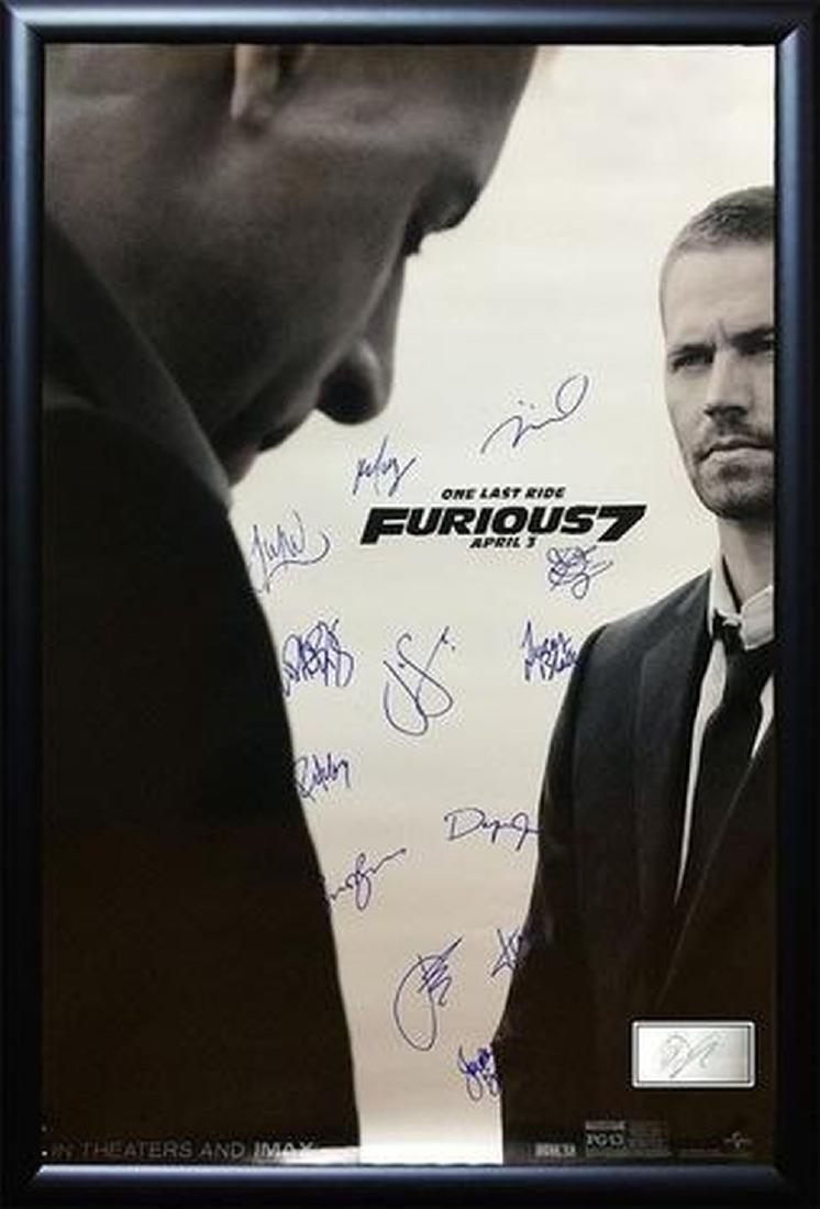 Furious 7 - Signed Movie Poster (1 of 1)