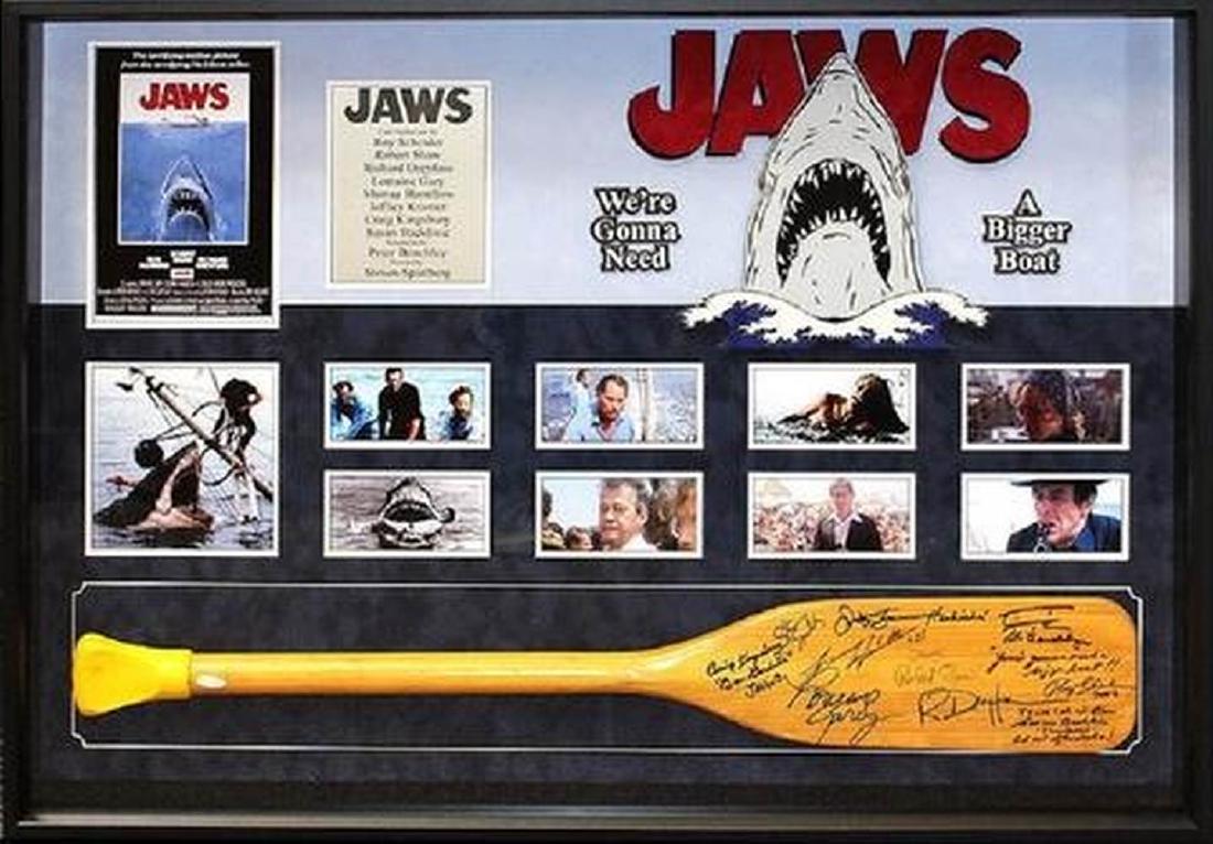 Jaws - Signed Oar by Cast - Custom Framed Photo Collage (1 of 1)
