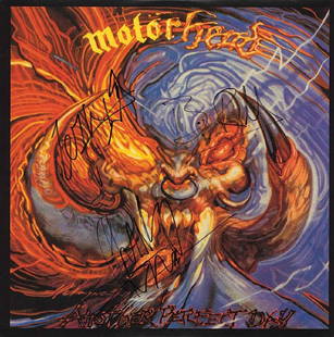 Motorhead "Another Perfect Day" Album: Signed by Lemmy Kilmister, Brian â€œRobboâ€ Robertson, and Phil â€œPhilthy Animalâ€ Taylor