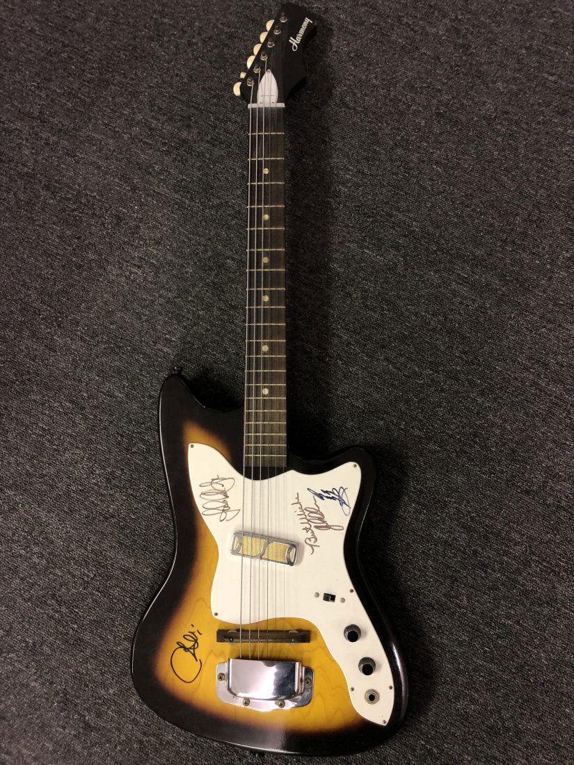 Led Zeppelin Signed Sunburst Electric Guitar