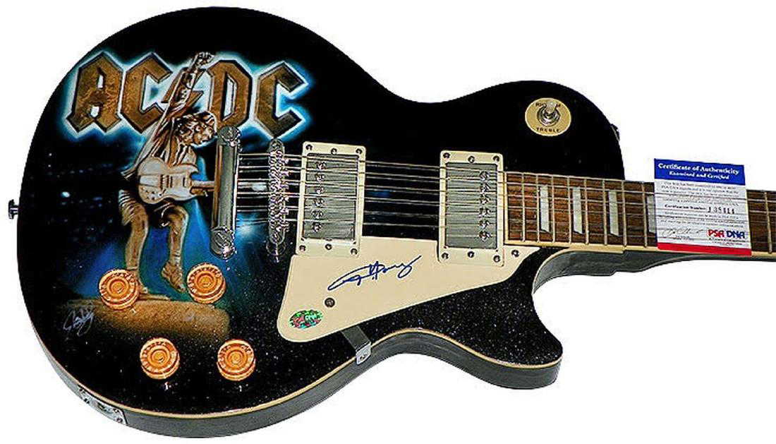 Angus Young Signed AC/DC Guitar
