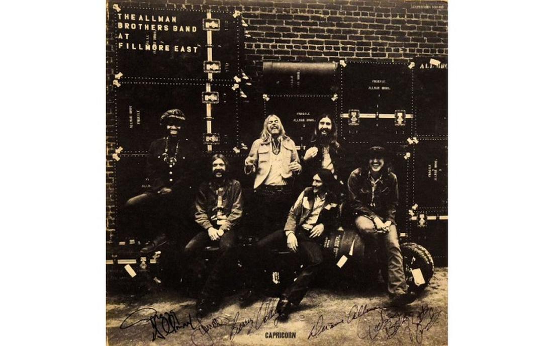 Allman Brothers "Fillmore East" Signed Album (1 of 1)