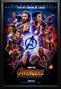 Avengers Infinity War Signed Poster: Autographed by Robert Downey Jr., Chris Evans, Chadwick Boseman, Chris Hemsworth, Elizabeth Olsen, Sebastian Stan, Karen Gillan, Scarlett Johansson, Tom Hiddleston, Benedict Cumberbatch, Tom Holland,