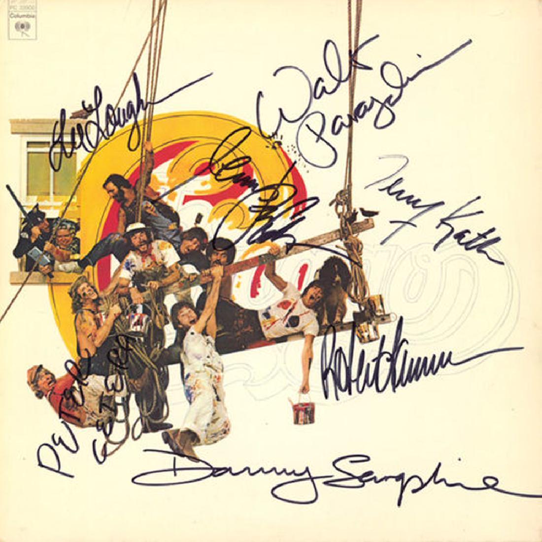Chicago Signed Chicago IX Album: Signed by Peter Cetera, Robert Lamm, Terry Kath, Walt Parazaider, Lee Loughnane, James Pankow, and Danny Seraphine