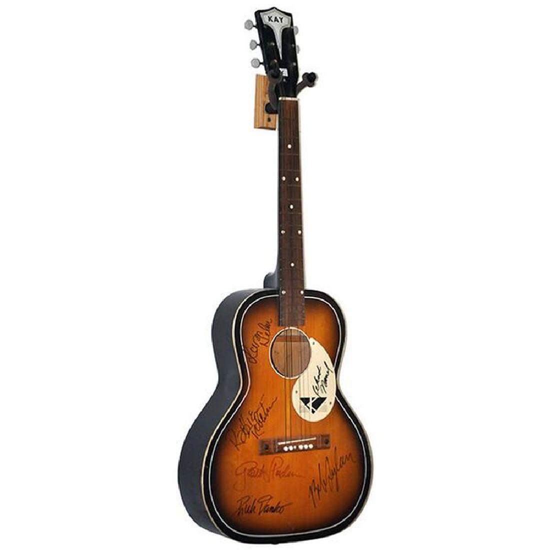 The Band Bob Signed Dark Sunburst Acoustic Guitar (1 of 1)