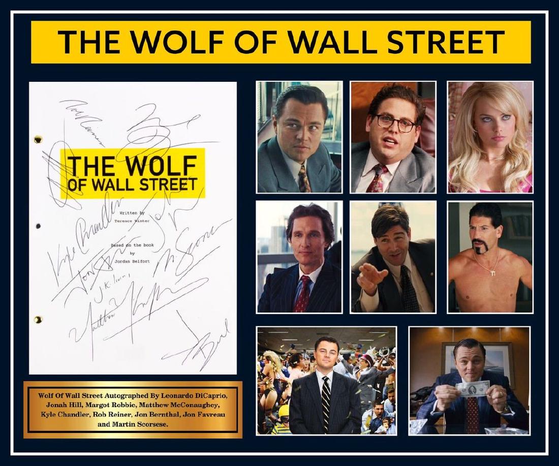 Wolf of Wall Street Signed Script (1 of 1)