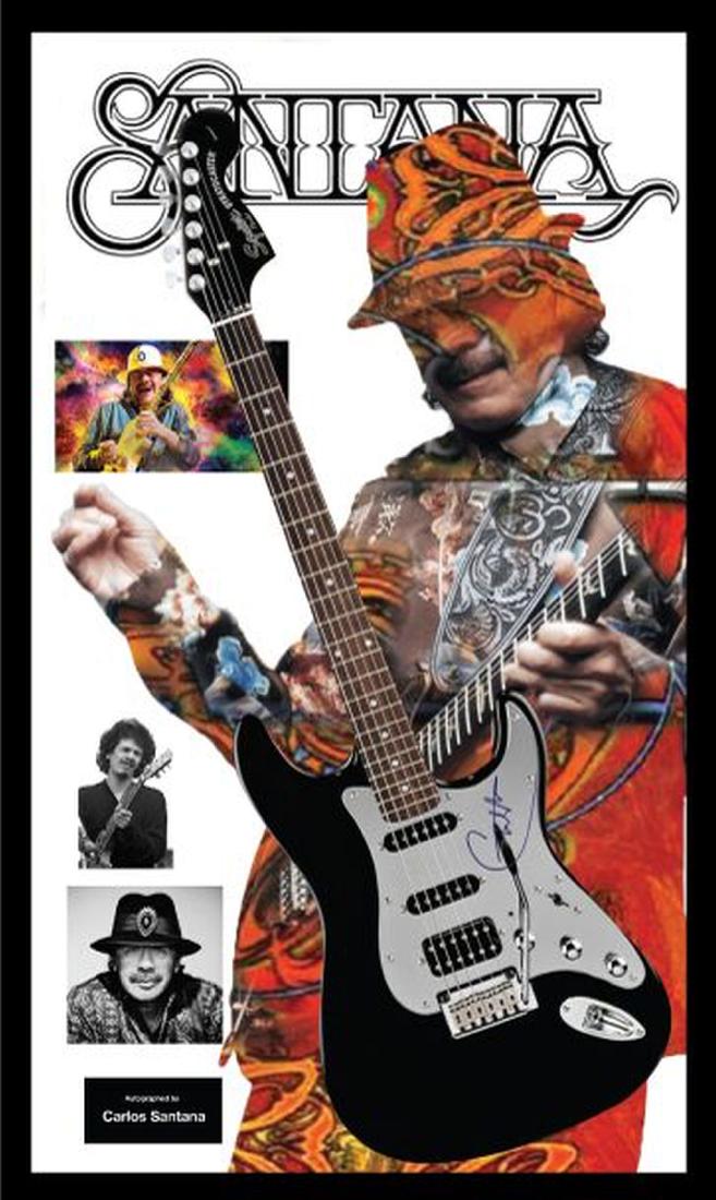Carlos Santana Autographed Guitar (1 of 1)