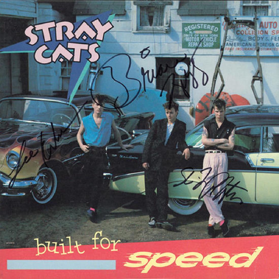 Stray Cats Signed Built for Speed Album (1 of 1)