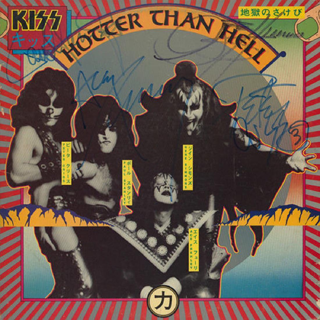 KISS Signed Hotter Than Hell Album (1 of 1)