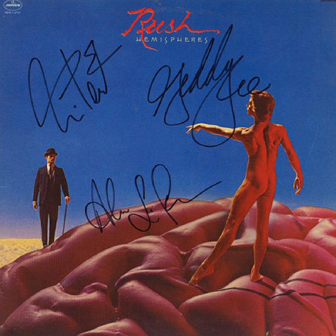 Rush Signed Hemispheres Album (1 of 1)