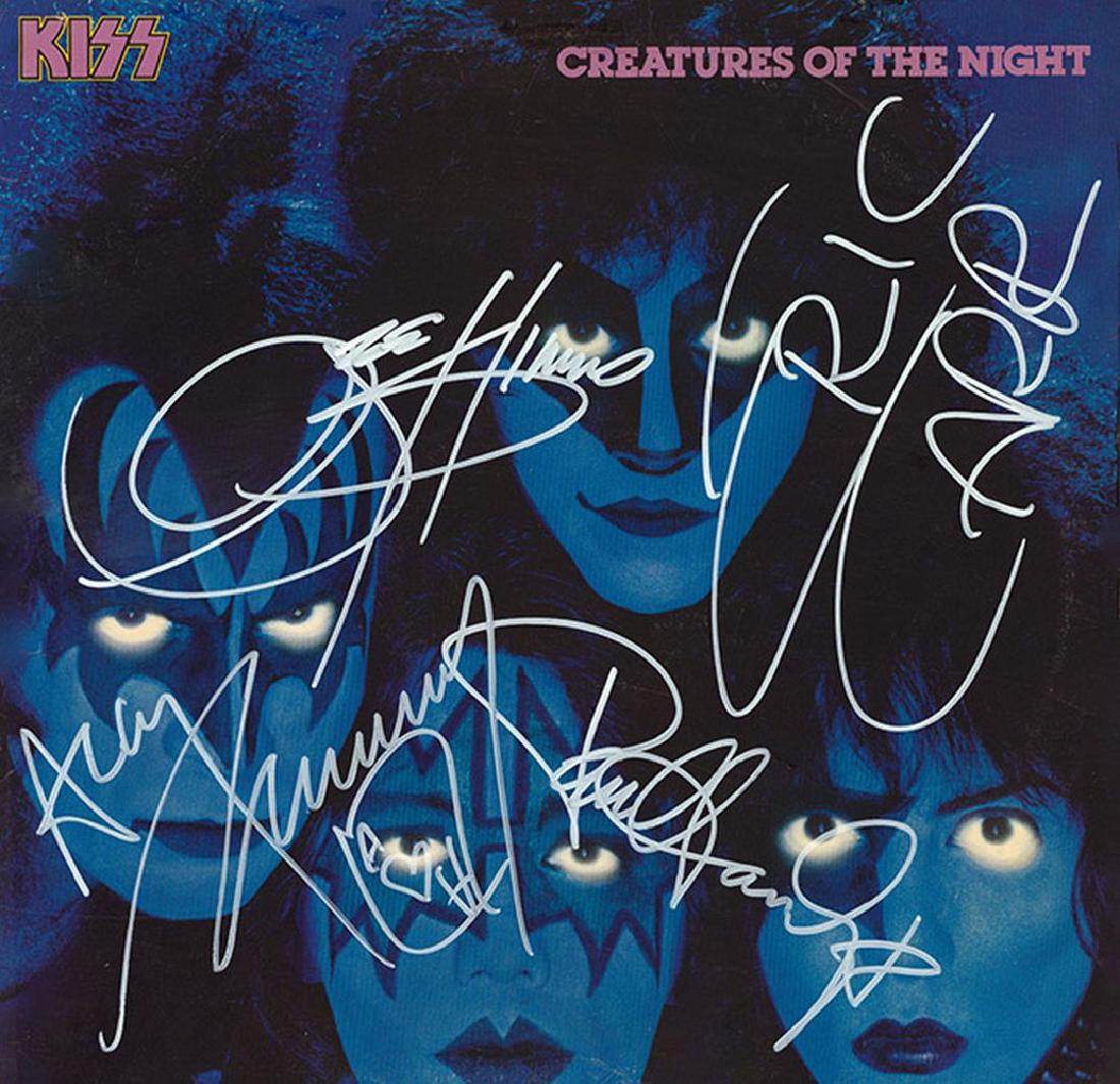 KISS Signed Creatures of the Night Album (1 of 1)