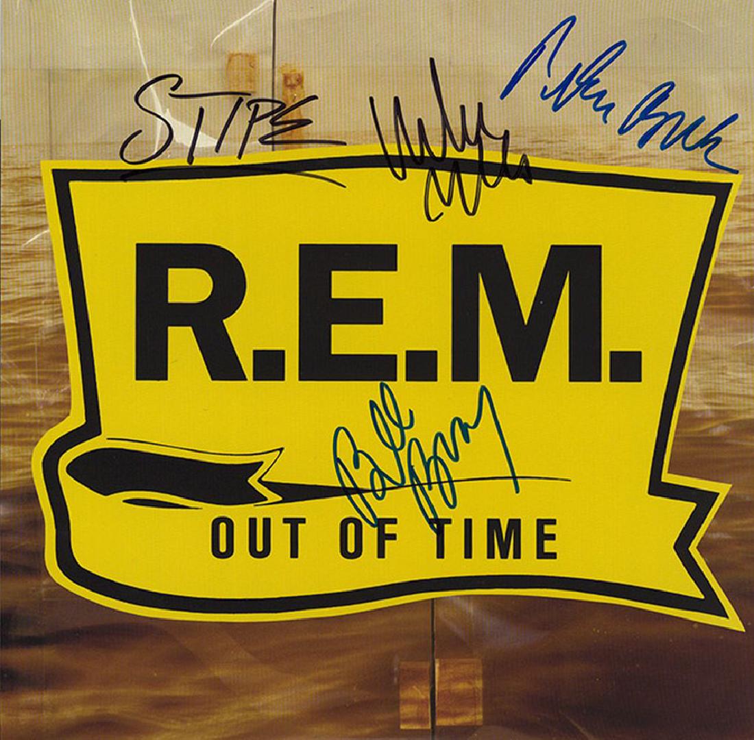 REM Band Signed Out Of Time Album (1 of 1)
