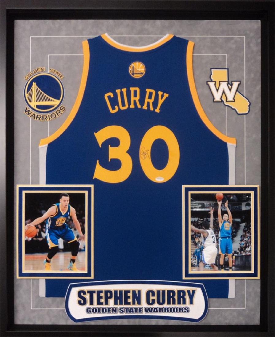Stephen Curry Signed Warriors Jersey