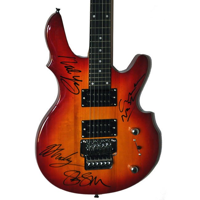 Crosby, Stills, Nash & Young Signed Warlock Guitar (1 of 1)