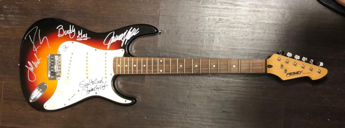 Stevie Ray Vaughan Final Concert Signed Guitar (1 of 1)