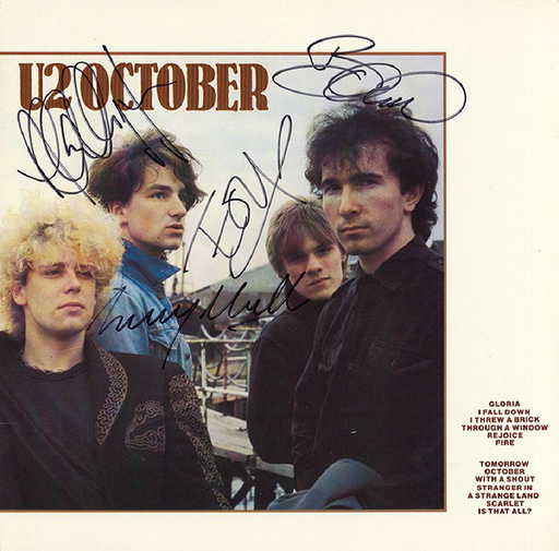 U2 Signed October Album