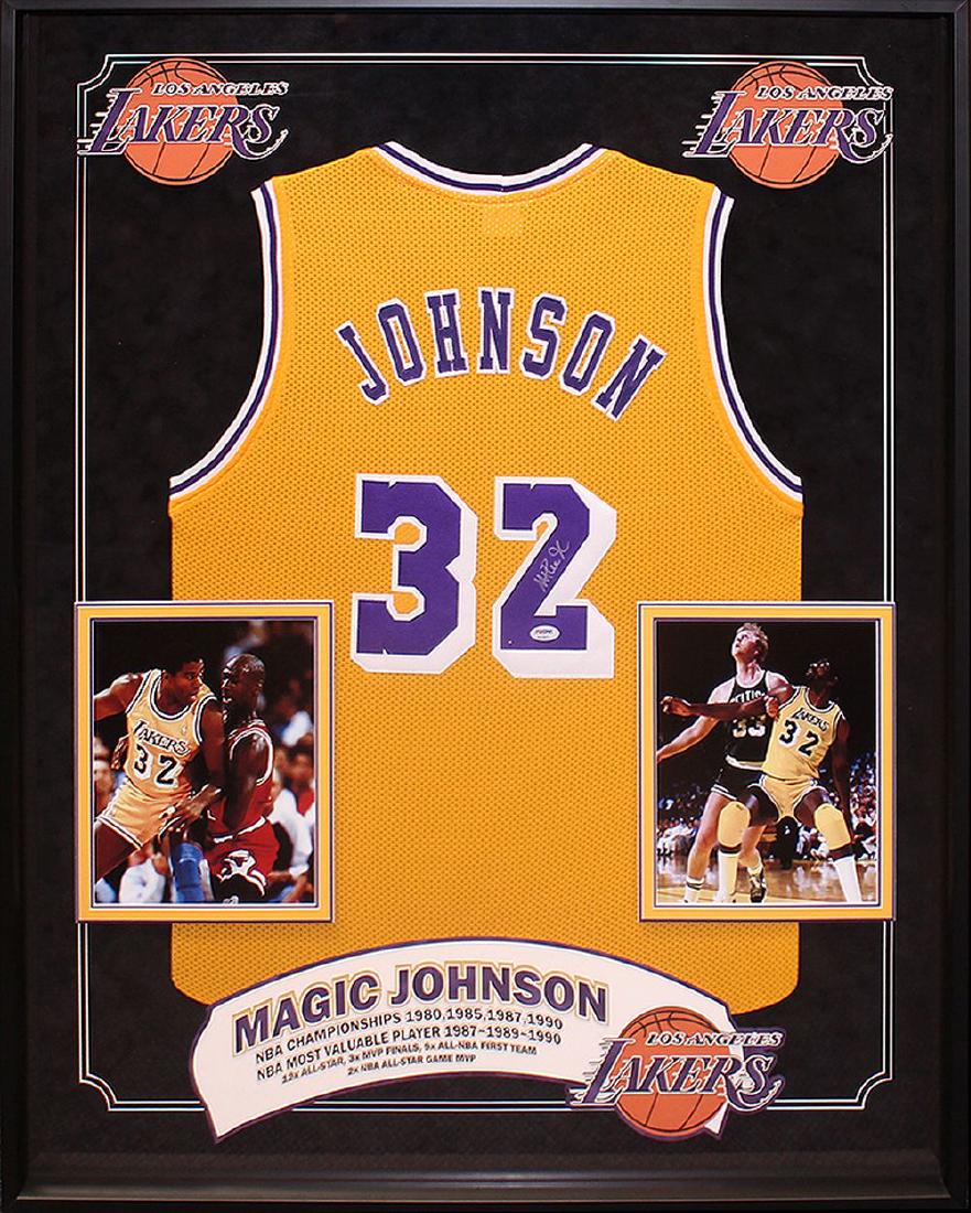 Magic Johnson Signed Lakers Jersey (1 of 1)