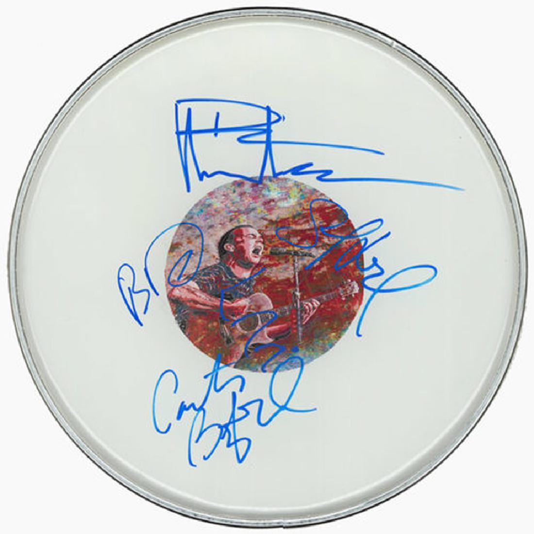 Dave Matthews Signed Drum Head (1 of 1)