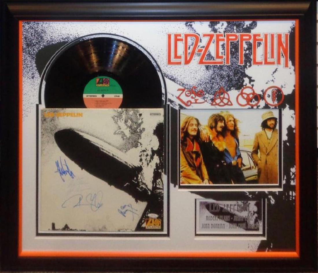 Led Zeppelin Signed and Framed Led Zeppelin 1 Album