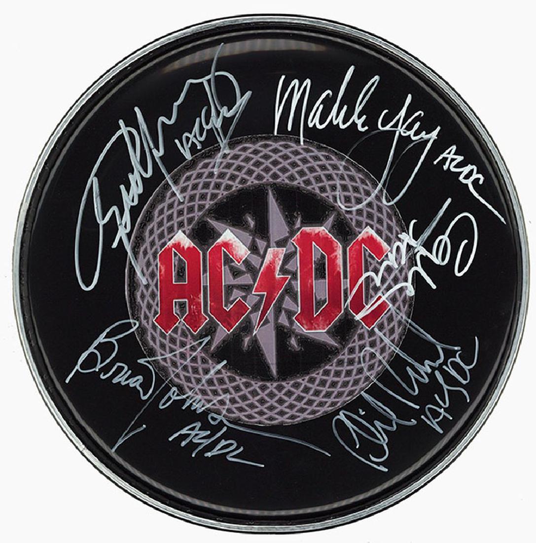 AC/DC Signed Drum Head (1 of 1)