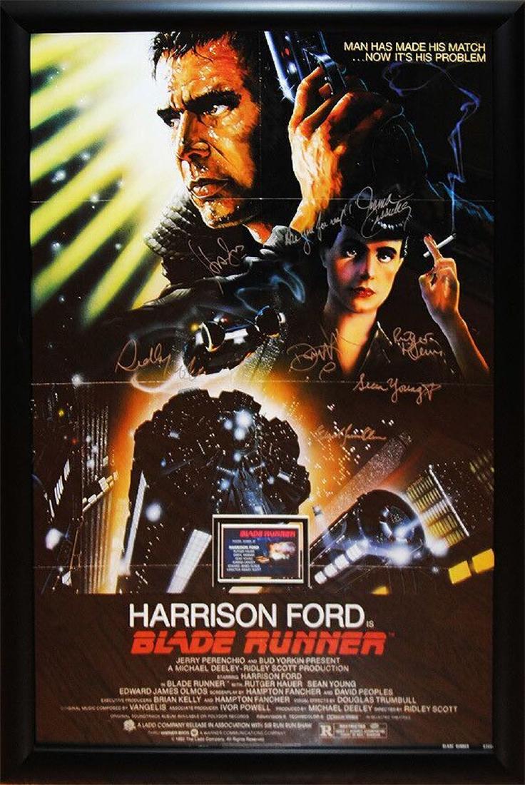 Blade Runner Signed Movie Poster (1 of 1)