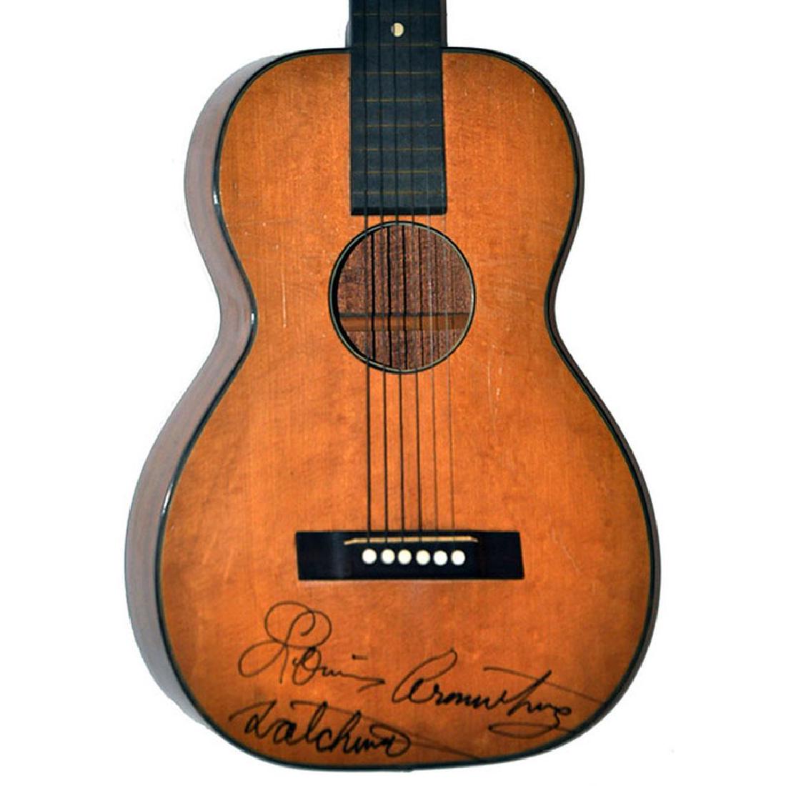 Louis Armstrong Signed Guitar (1 of 1)