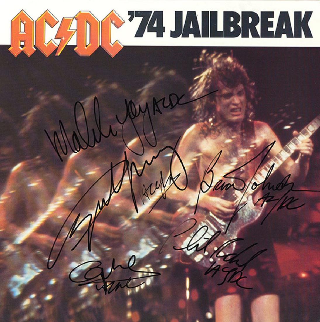 AC/DC Band Signed â€™74 Jailbreak Album (1 of 1)