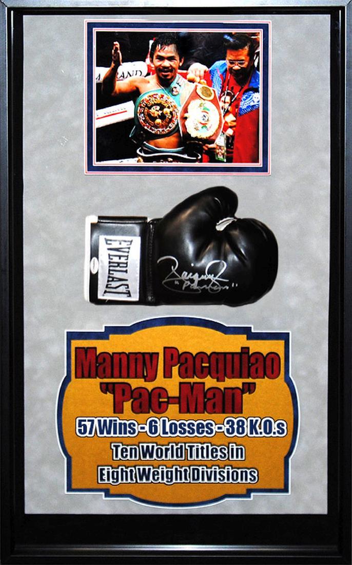 Manny Pacquiao "Pac-Man" Signed Boxing Glove (1 of 1)