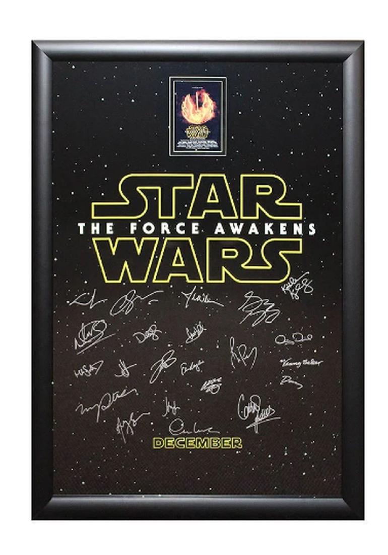 Star Wars - The Force Awakens Signed by Cast Movie (1 of 1)