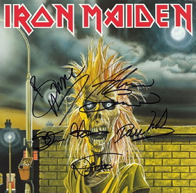 Iron Maiden Signed Fear of the Dark Album COA Proof Autographed Vinyl Record Steve Harris & Dave Murray Iron Maiden Signed Fear of the Dark Album COA Proof Autographed Vinyl Record Steve Harris & Dave Murray