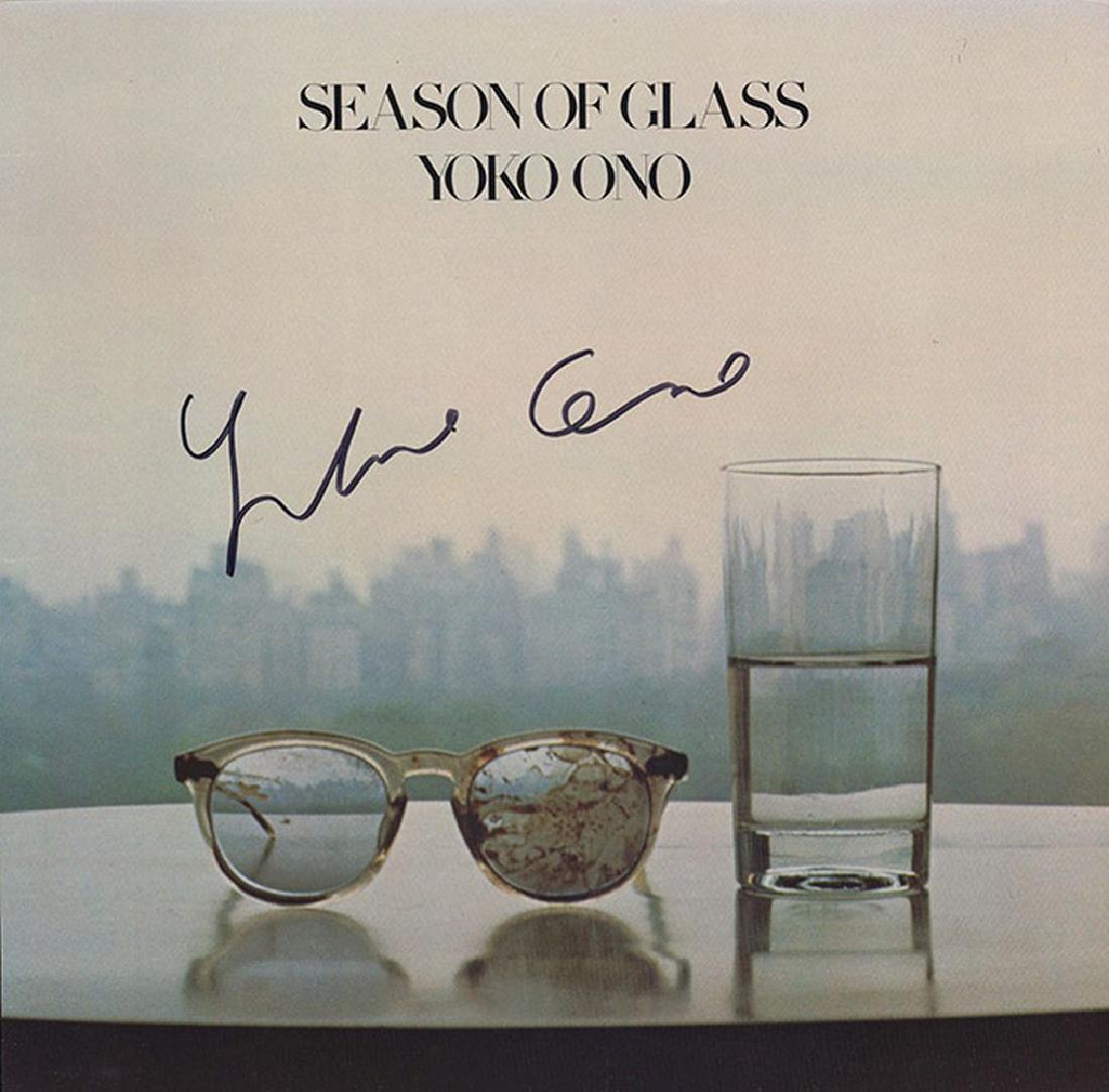Yoko Ono Signed Season Of Glass Album: Signed by Yoko Ono
