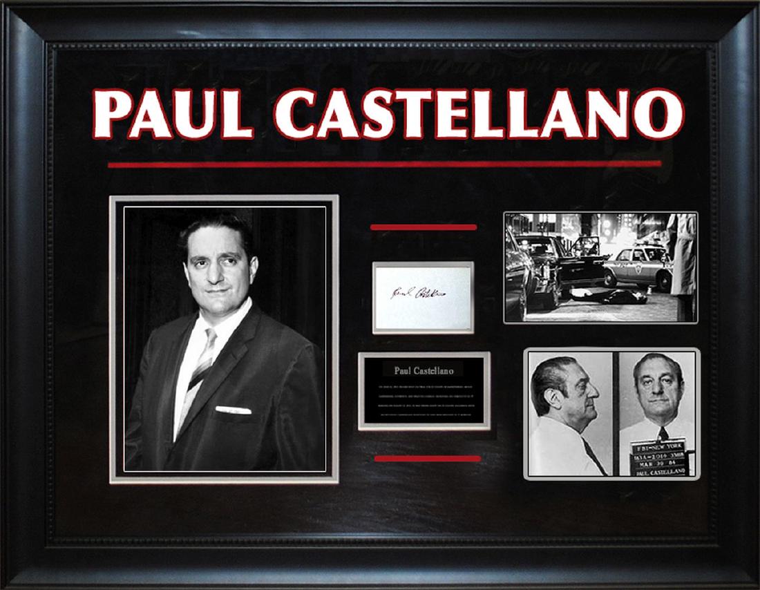 Autographed Paul Castellano Collage Nov 11 18 High End Memorabilia In Ca
