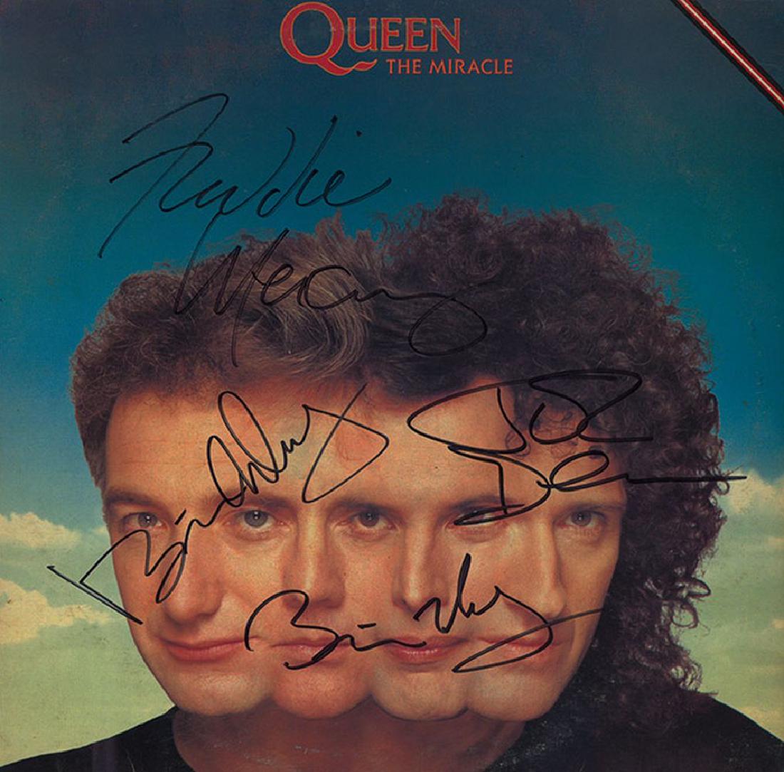Queen The Miracle サイン入り Queen The Miracle - Facsimile Signed Print UK Promo