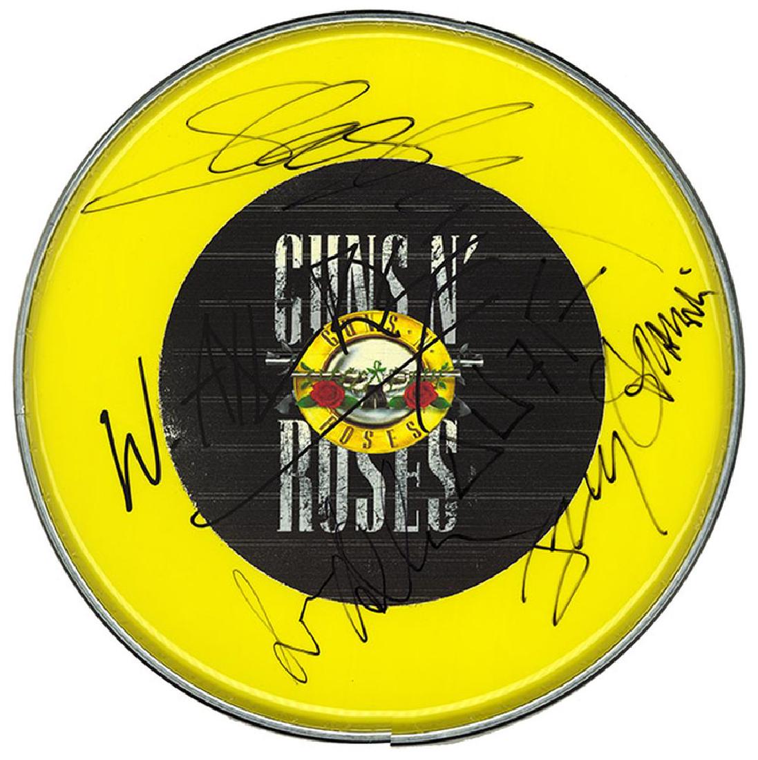 Guns N' Roses Signed Drum Head (1 of 1)