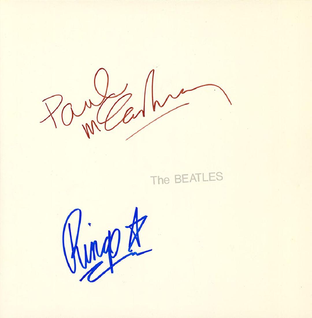 The Beatles Paul McCartney Ringo Starr Signed The White (1 of 1)