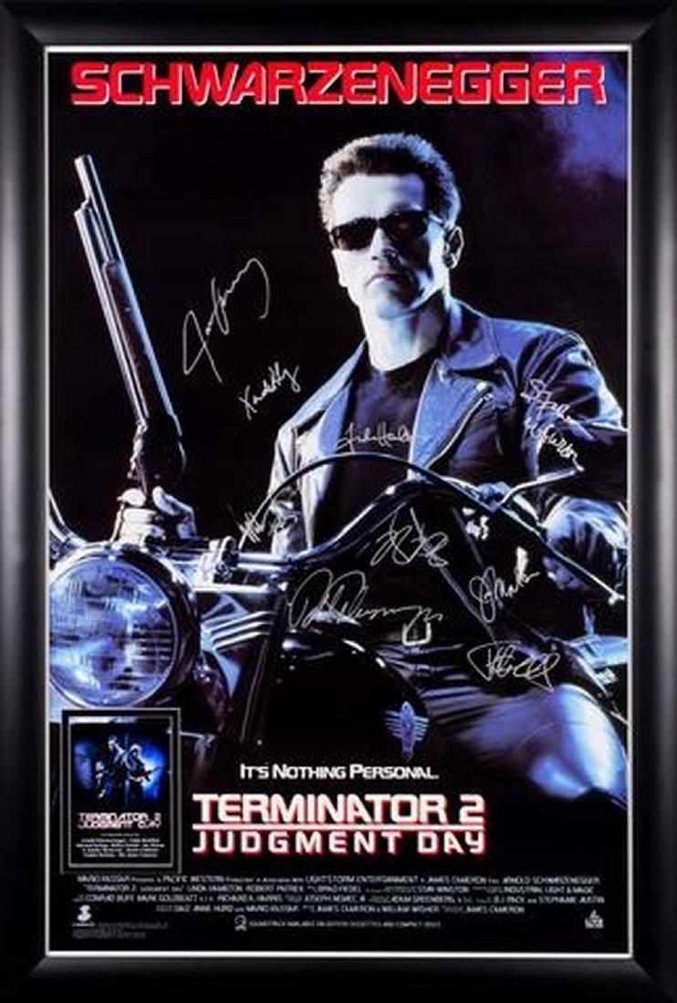 Terminator 2 Judgment Day - Signed Movie Poster (1 of 1)