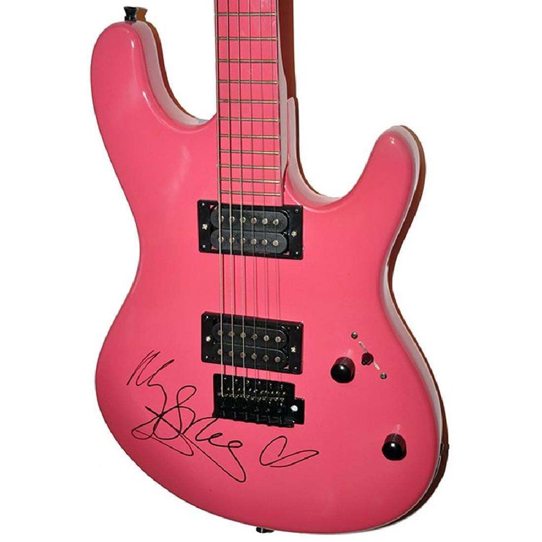 Miley Cyrus Signed Pure Pink Electric Guitar (1 of 1)