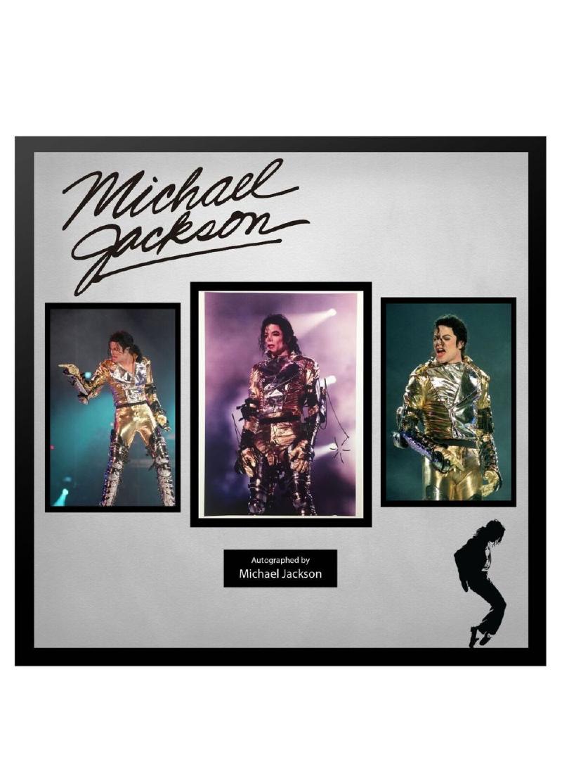 Michael Jackson Signed Photo Collage (1 of 1)