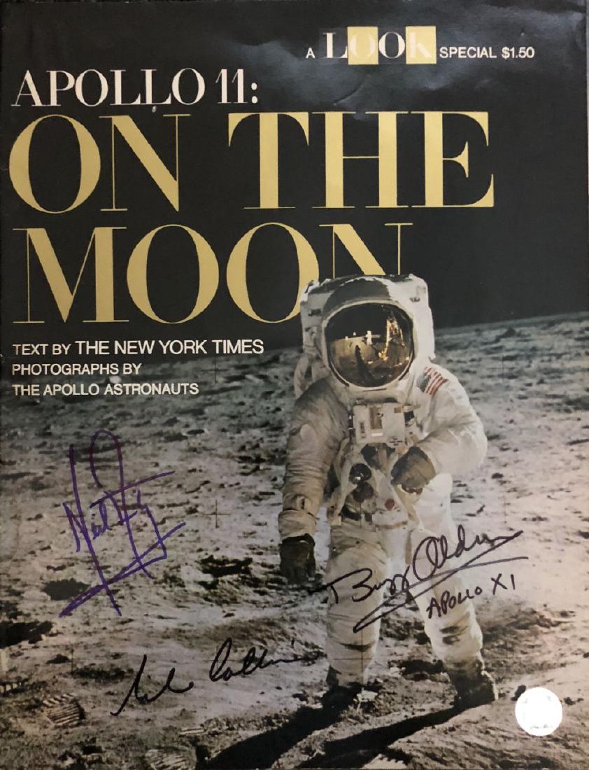 Apollo 11 Crew Signed On The Moon Special Edition (1 of 1)