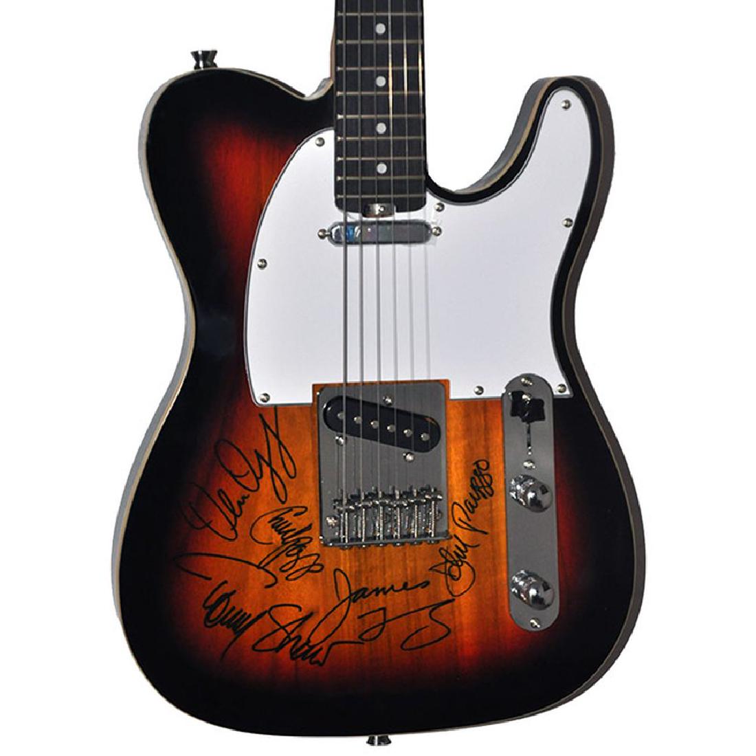 Styx Band Signed Dark Sunburst Telecaster Guitar (1 of 1)