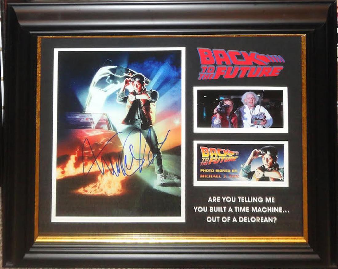 Michael J. Fox Signed Back to the Future Photo Collage (1 of 1)