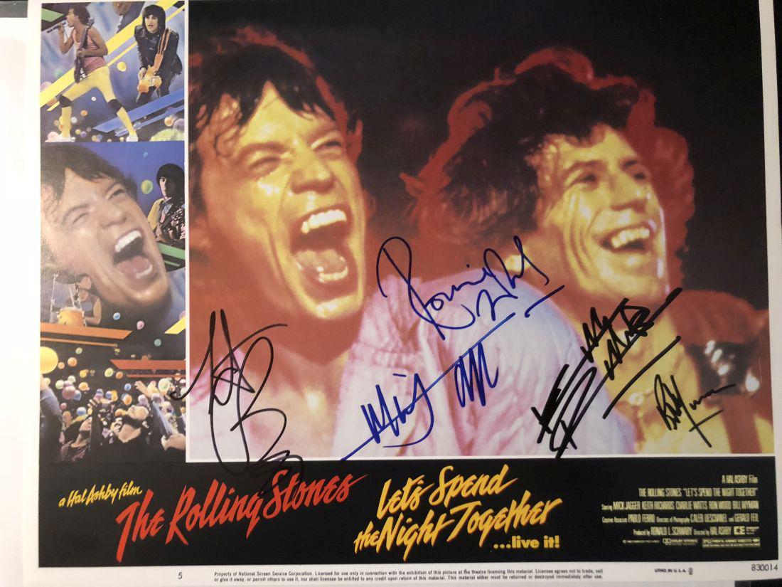 Rolling Stones "Let's Spend the Night Together" Signed (1 of 1)