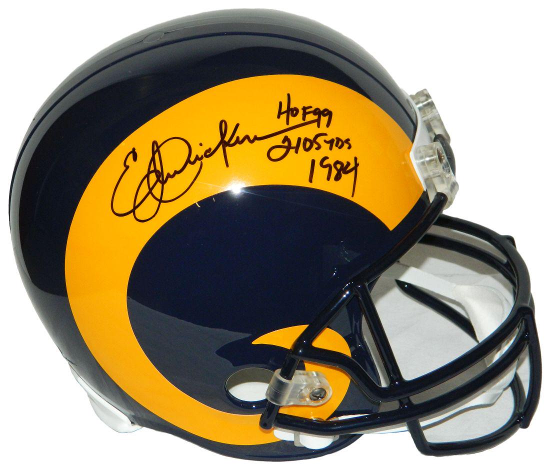 Eric Dickerson Signed LA Rams Throwback Riddell Full (1 of 1)
