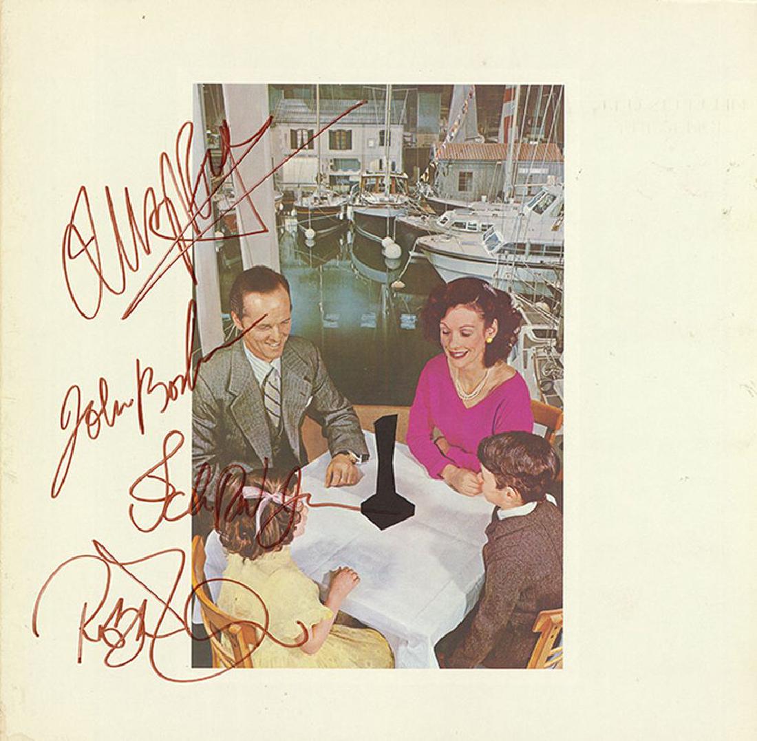 Led Zeppelin Band Signed Presence Album (1 of 1)